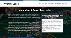 Desktop Screenshot of paonlinecasino.com