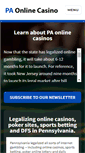 Mobile Screenshot of paonlinecasino.com