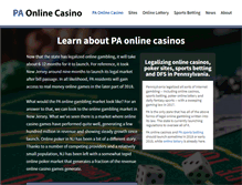 Tablet Screenshot of paonlinecasino.com